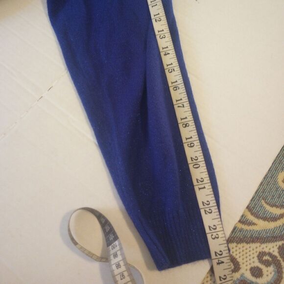 Briggs electric blue and metallic sweater with beaded accents - Picture 7 of 10